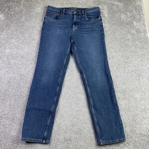 Everlane Uniform Jeans Men’s 33X29 Blue Slim Straight Relaxed Mid-Rise Dark Wash